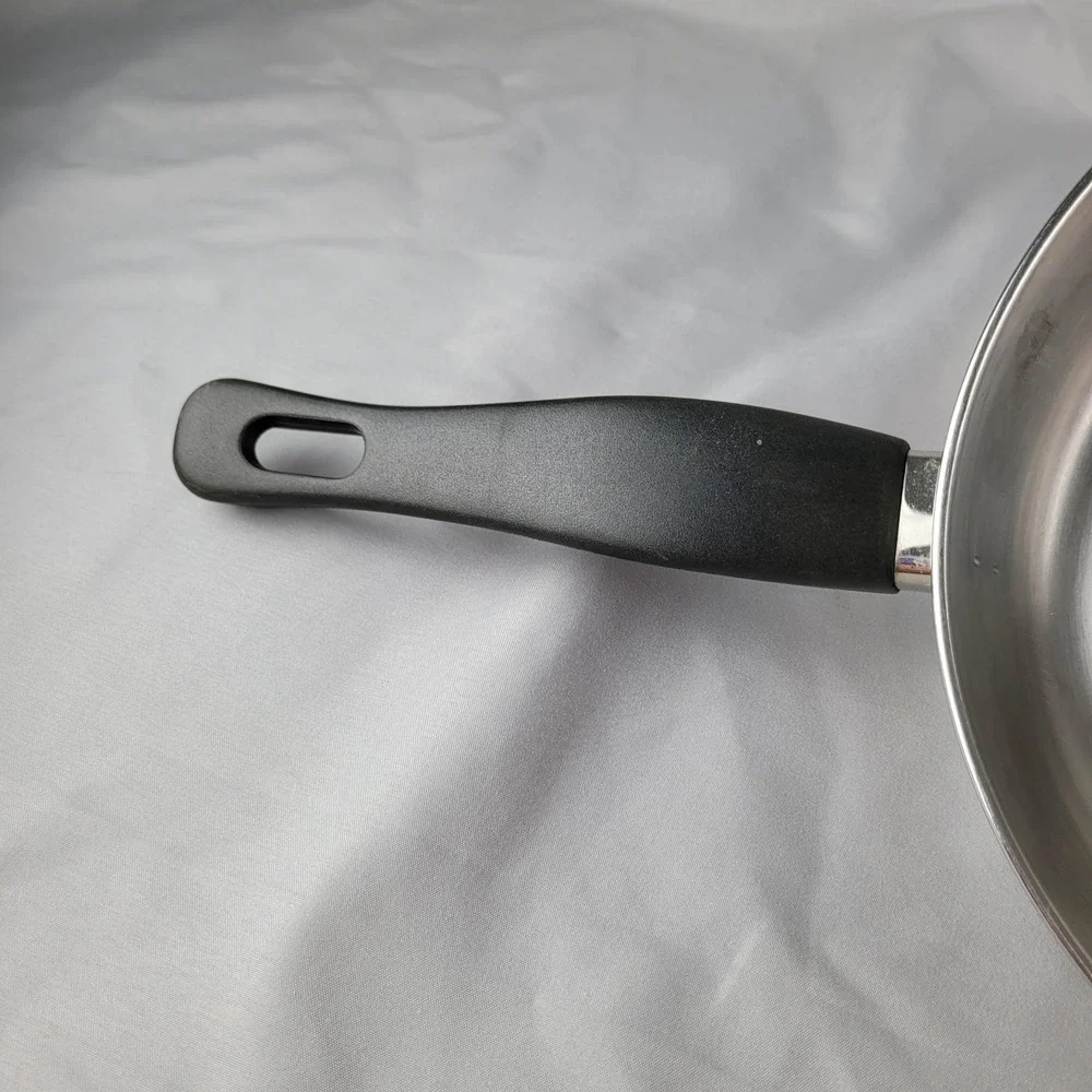 Revere Ware 9 Inch Skillet Pan Silver Copper Bottom 97h Vintage Made in USA